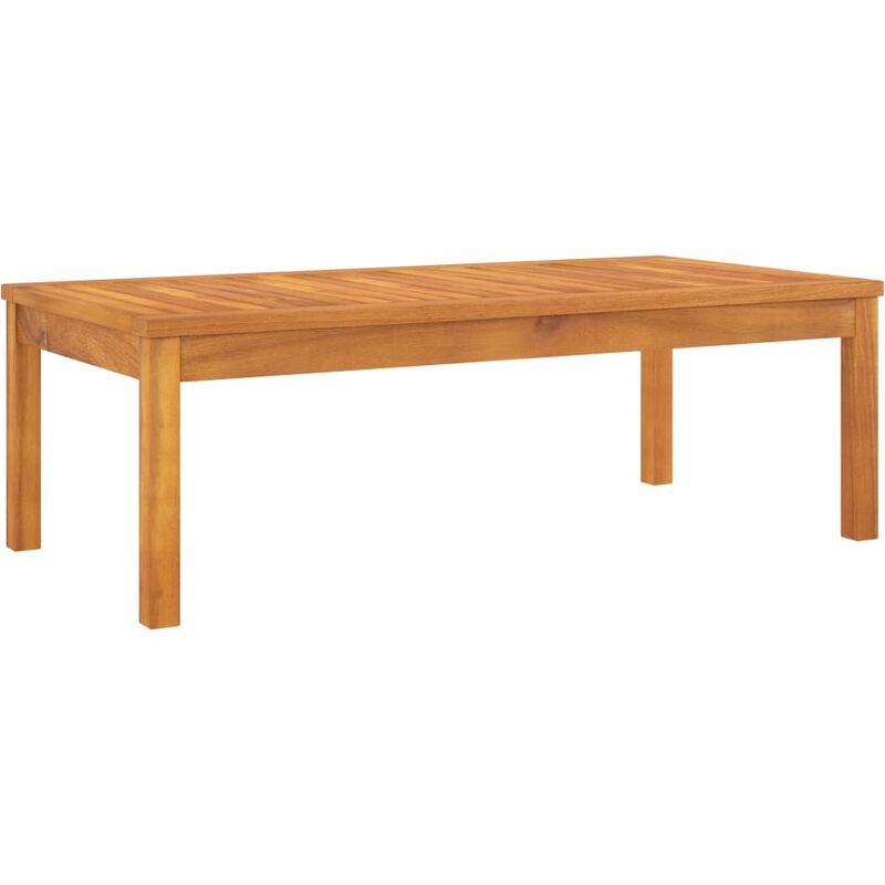

Mesa de centro de madera maciza de acacia 100x50x33 cm