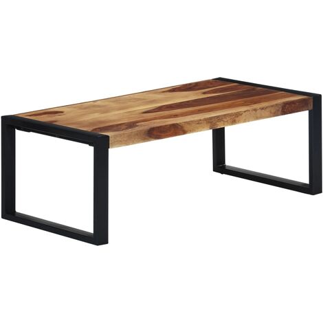 Mesa de centro de madera maciza de acacia 110x60x40 cm vidaXL