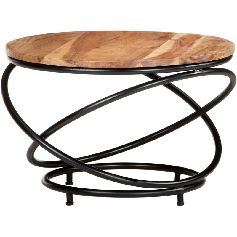 

Mesa de centro de madera maciza de acacia 60x60x40 cm - Marrón - Vidaxl