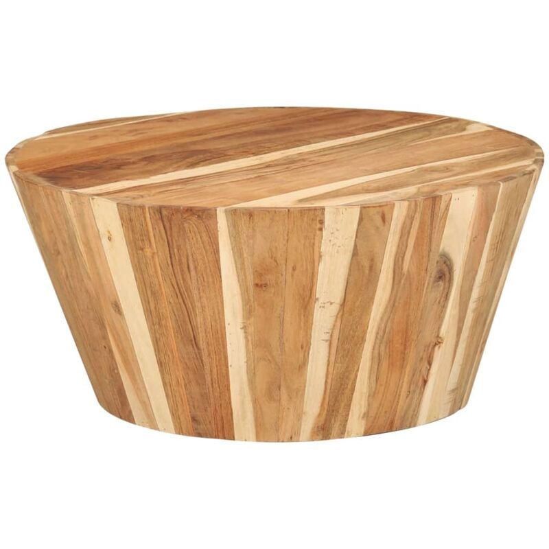 

Mesa de centro de madera maciza de acacia Ø65x31 cm