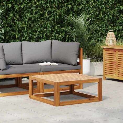 Mesa de centro de madera maciza de acacia 68x68x29 cm vidaXL
