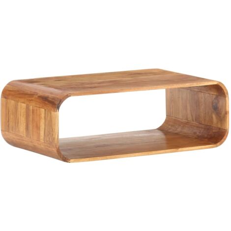 Mesa de centro de madera maciza de acacia 90x50x30 cm vidaXL