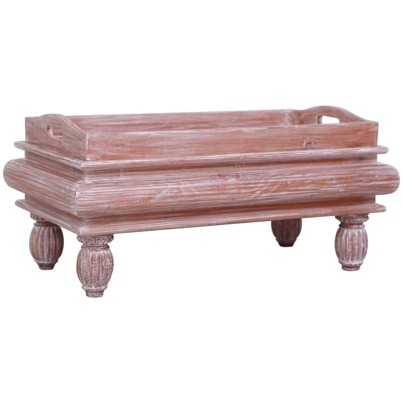 

vidaXL Madera Maciza de Caoba Mesa de Centro 90x50x40 cm Marrón - Marrón