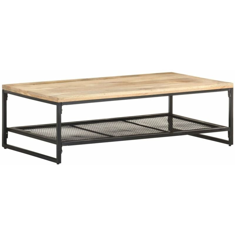 

Mesa de centro de madera maciza de mango 110x60x35 cm