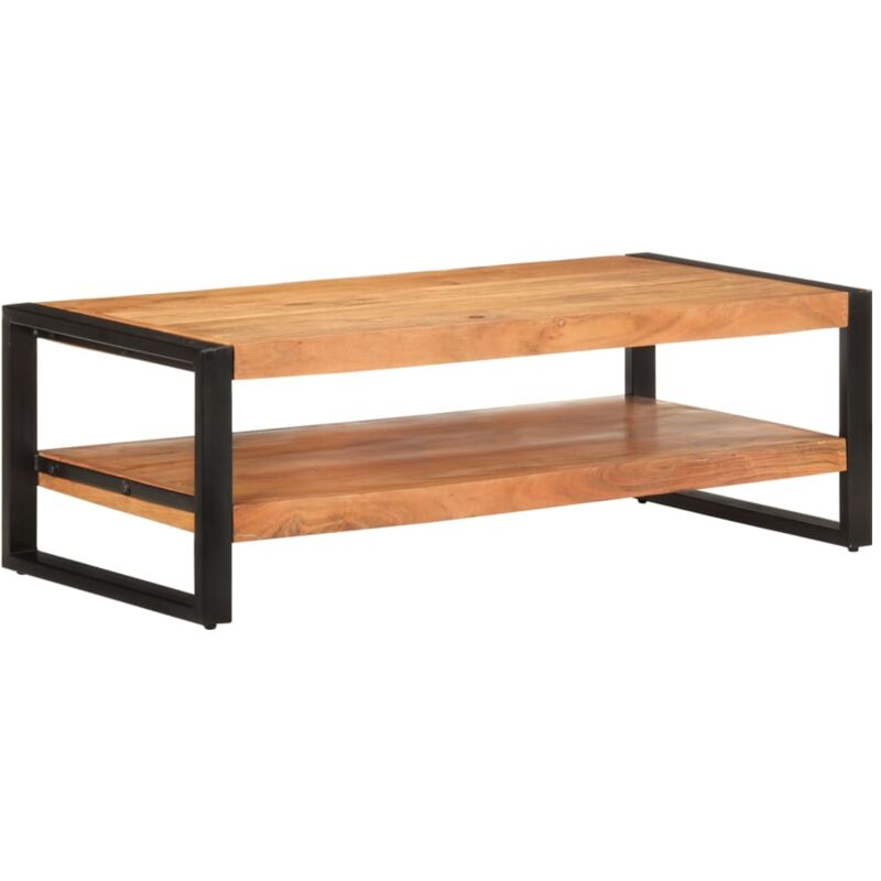 

Mesa de centro de madera maciza 120x60x40 cm de acacia - Marrón - Vidaxl