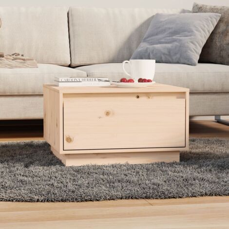 Mesa de centro de madera maciza de pino 55x56x32 cm vidaXL