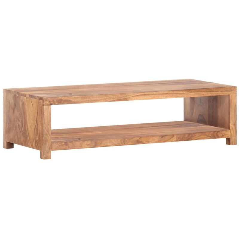 

Mesa de centro de madera maciza de sheesham 110x45x30 cm - Marrón