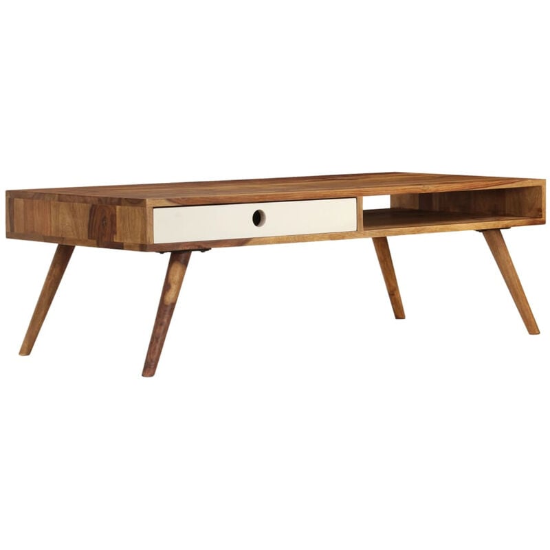 

Mesa de centro de madera maciza de sheesham 110x50x35 cm