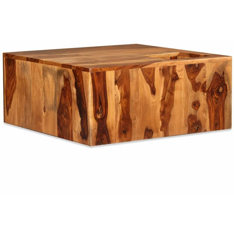 

Mesa de centro de madera maciza de sheesham 70x70x30 cm