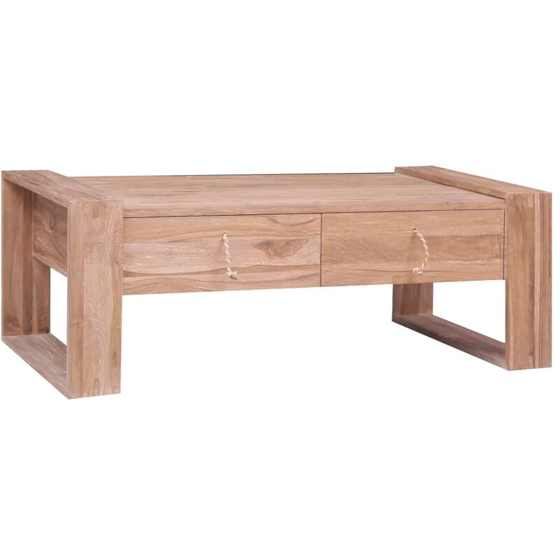 

Mesa de centro de madera maciza de teca 110x60x40 cm