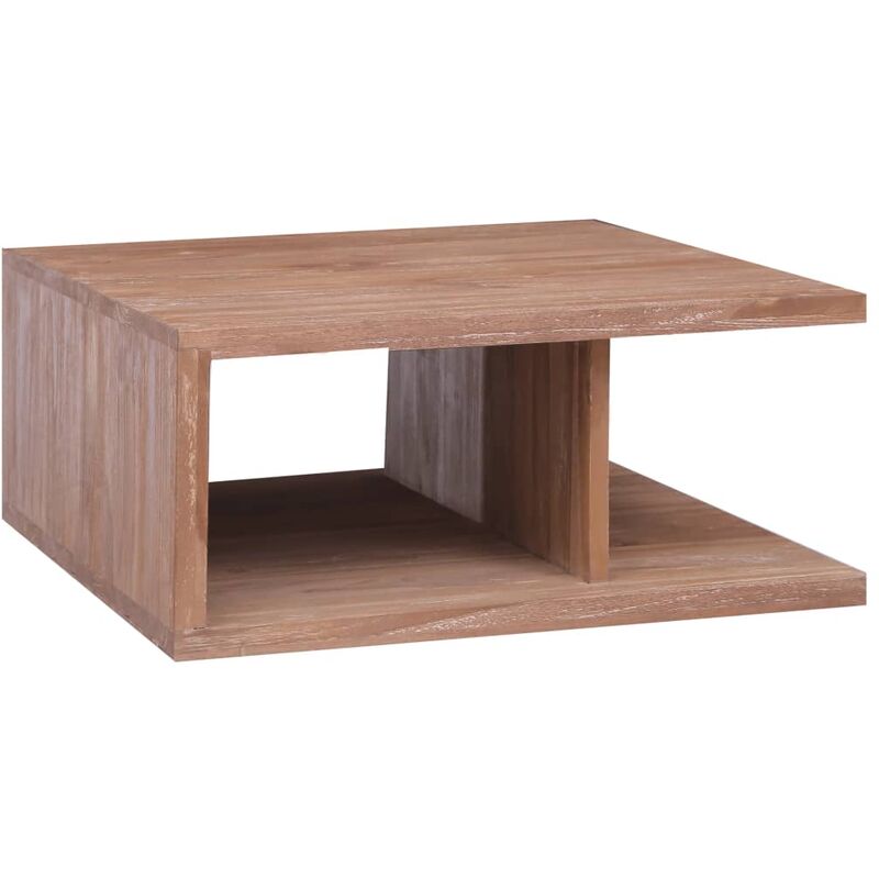 

Mesa de centro de madera maciza de teca 170x70x30 cm - Marrón - Vidaxl