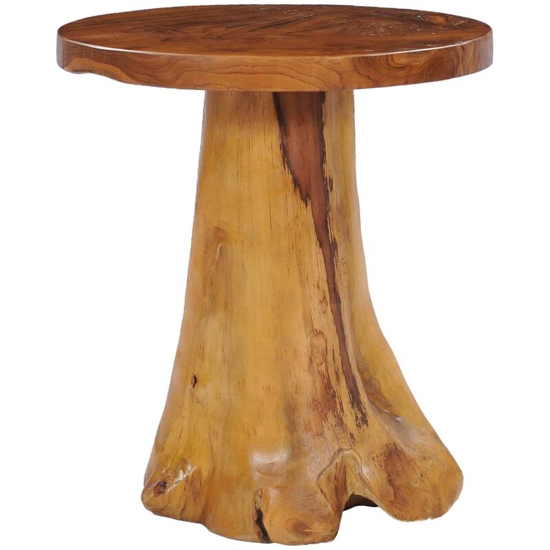 

Mesa de centro de madera maciza de teca 40x40 cm - Marrón