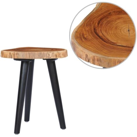 Mesa de centro de madera maciza de teca 40x45 cm