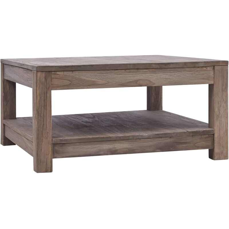 

Mesa de centro de madera maciza de teca 68x68x35 cm