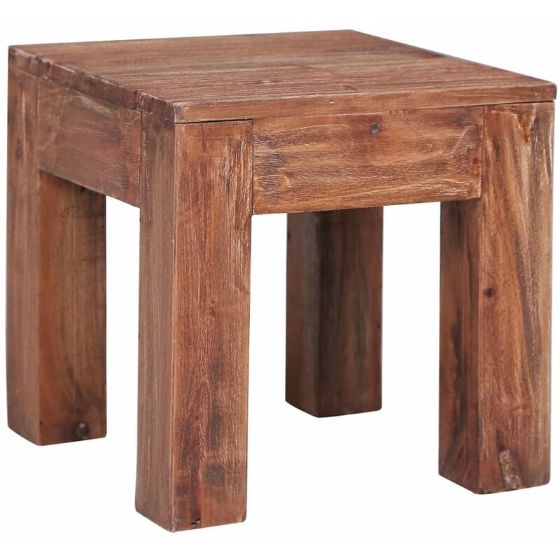 

Happyshopping - Mesa de centro de madera maciza reciclada 30x30x30 cm