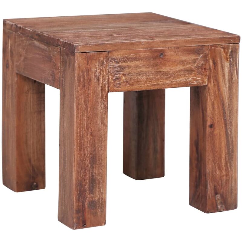 

Mesa de centro de madera maciza reciclada 30x30x30 cm