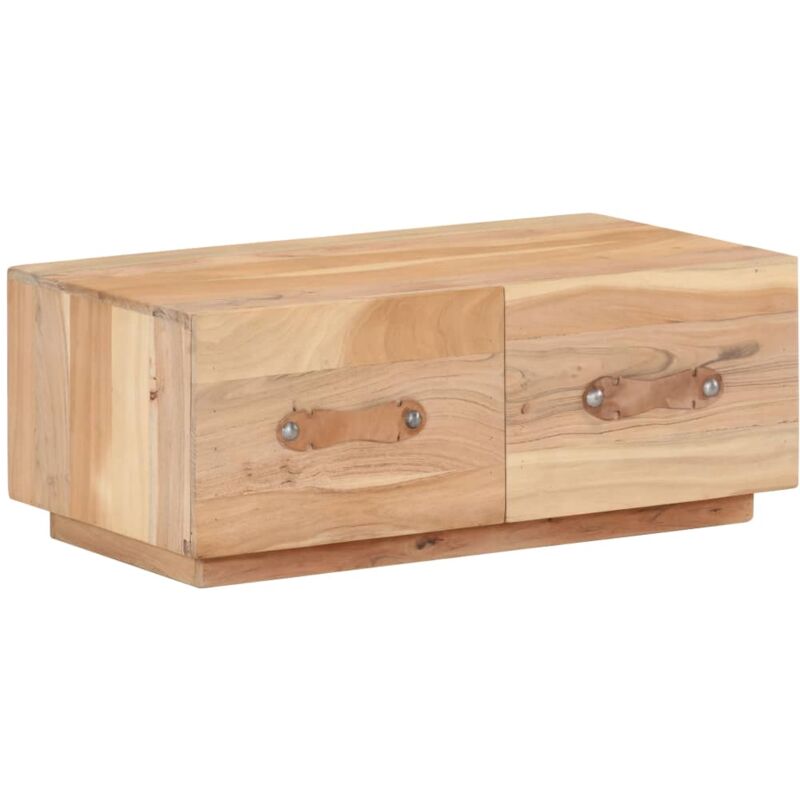

Mesa de centro de madera maciza reciclada 90x50x35 cm - Marrón - Vidaxl
