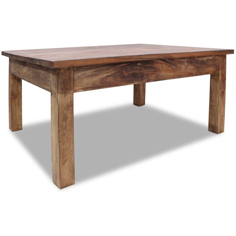 

Mesa de centro de madera maciza reciclada 98x73x45 cm - Marrón