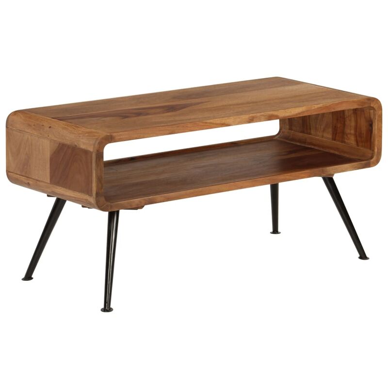 

Mesa de centro de madera maciza sheesham 95x40x45 cm - Marrón - Vidaxl