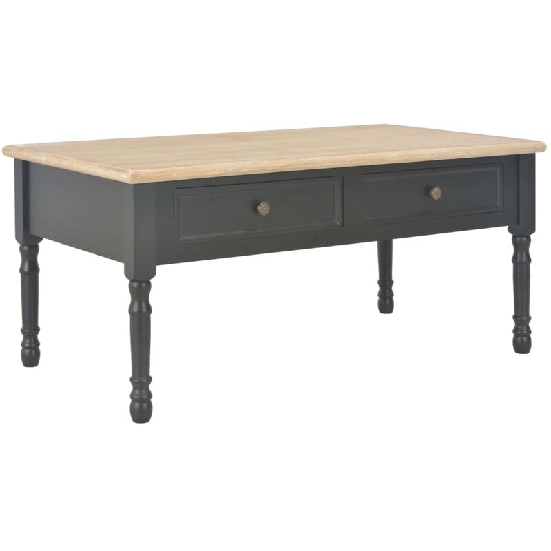 

Mesa de centro de madera negro 100x55x45 cm