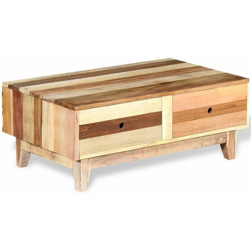 

Mesa de centro de madera reciclada maciza