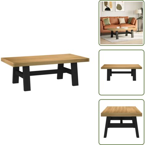 Mesa de centro de madera - vidaXL Mesa de centro NOAIN patas en A madera maciza pino 120x60x40 cm - Mesa de centro con patas en A