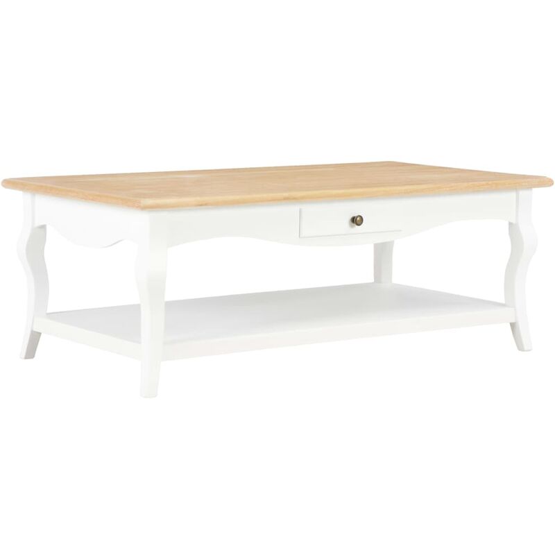 

Mesa de centro de MDF blanca 110x60x40 cm