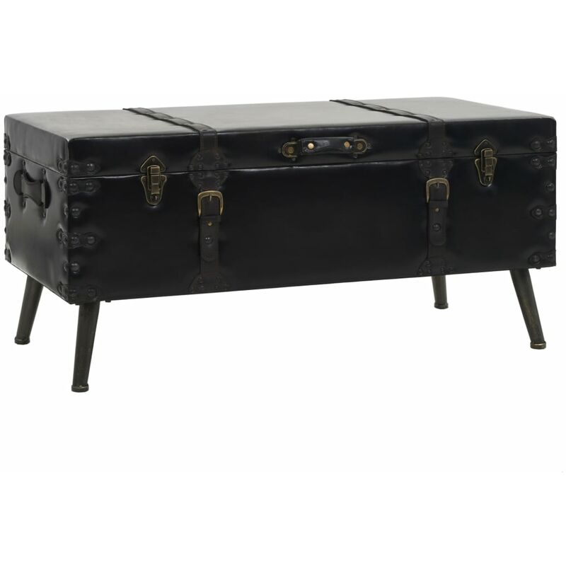 

Mesa de centro de MDF y acero 102x51x48 cm - Negro