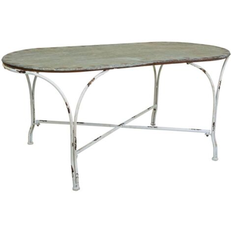 Mesa de centro de metal 120.5x65x52h cm