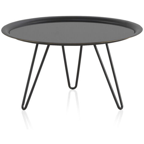 Mesa De Centro De Metal Con Tapa De Metal