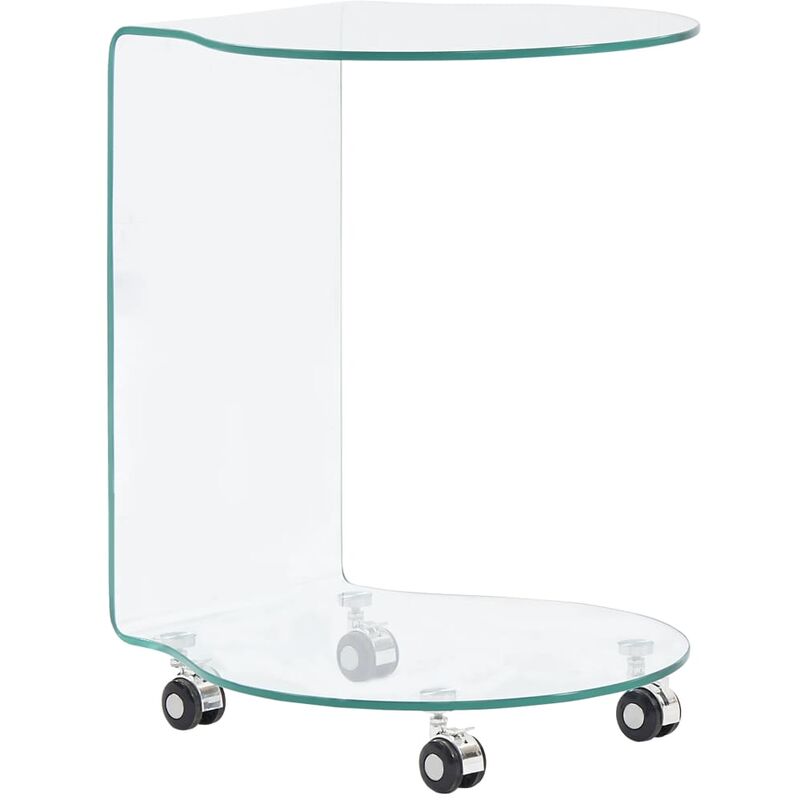

Mesa de centro de vidrio templado 45x40x58 cm
