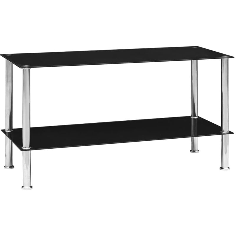 

vidaXL Mesa de Centro de Vidrio Templado 110x43x60 cm Negro - Negro