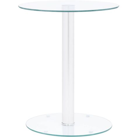 Mesa de centro de vidrio templado transparente 40 cm vidaXL