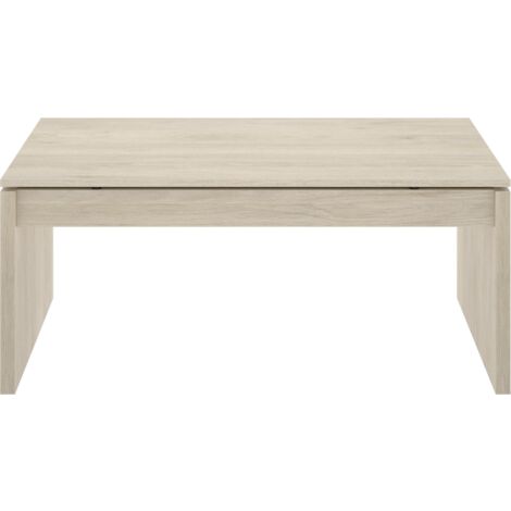 Mesa de centro elevable Carboneros en color natural 43 cm(alto)102 cm(ancho)50 cm(largo)