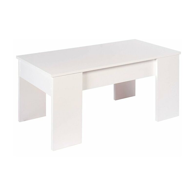 

Mesa de centro elevable de melamina Gala Color BLANCO