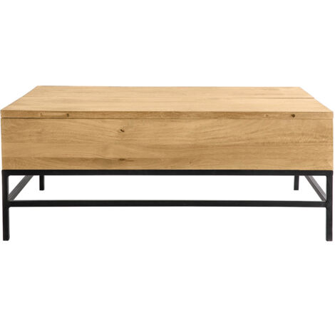 Mesa de centro elevable industrial mango y metal L110 cm YPSTER