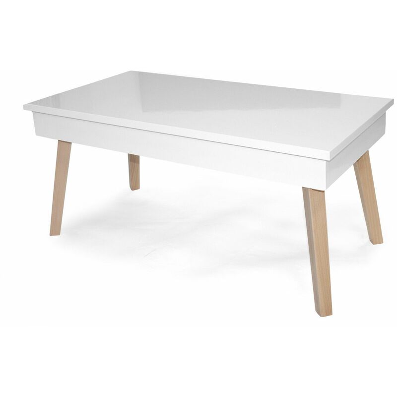 

Mesa De Centro Elevable Kalesi Blanco Brillo Ii Ancho: 96 Cm X Largo: 50 Cm X Alto: 45 Cm. Altur