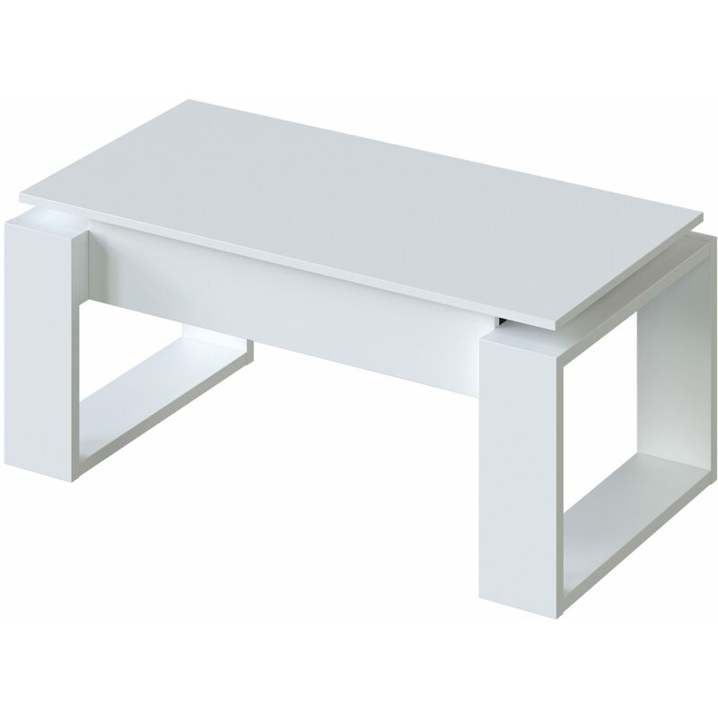 

Mirakemueble - Mesa de centro elevable Urban - Blanco Artik