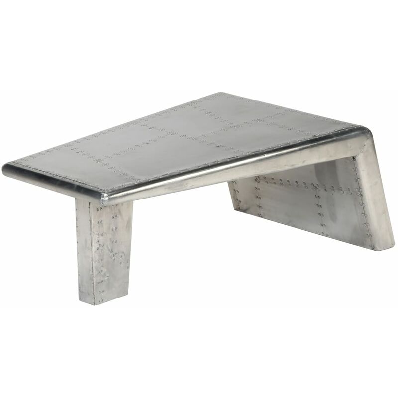 

Mesa de centro estilo Aviator vintage aluminio