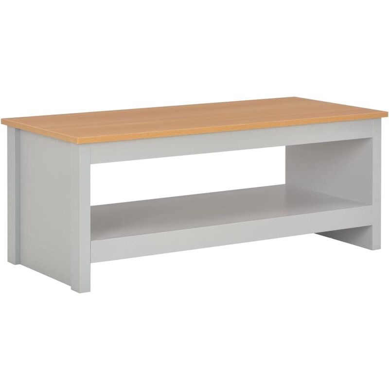

Mesa de centro gris 105x47x42 cm