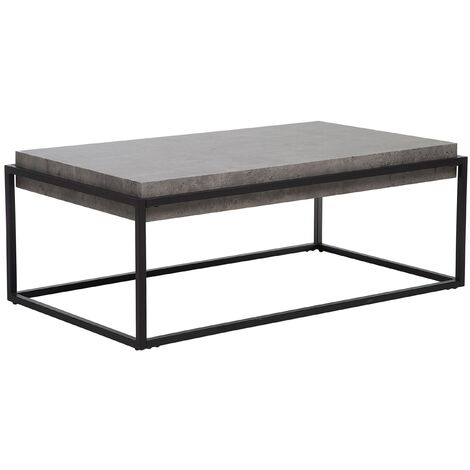 Mesa centro elevable negra de diseño Balford