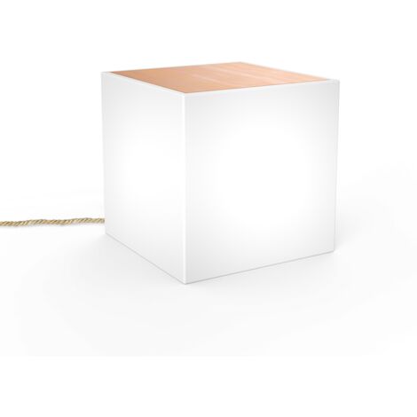 Mesa de centro iluminada BORA con cable para exterior e interior, muy robusta. Luz LED