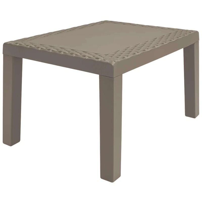 Miroytengo - Table basse Jack pour extérieur, style moderne, couleur marron fixe, en polypropylène, 120 cm