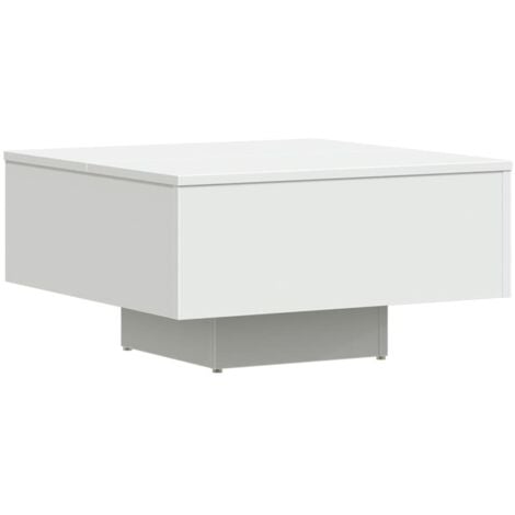 Mesa de centro madera contrachapada blanco 60x60x31,5 cm vidaXL