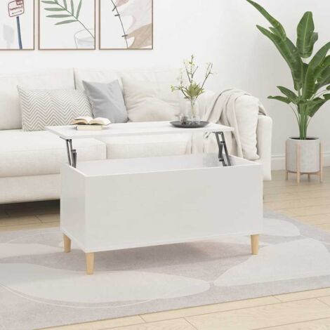 Mesa de centro madera contrachapada  brillo 90x44,5x45 cm