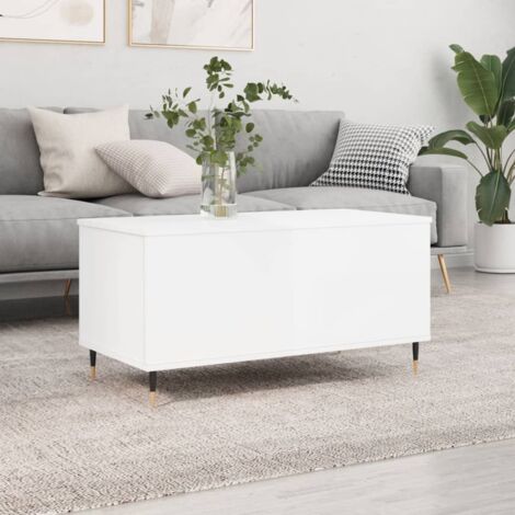 Mesa de centro madera contrachapada  brillo 90x44,5x45 cm