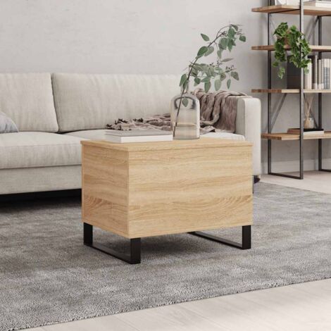 Mesa de centro madera contrachapada roble  60x44,5x45 cm