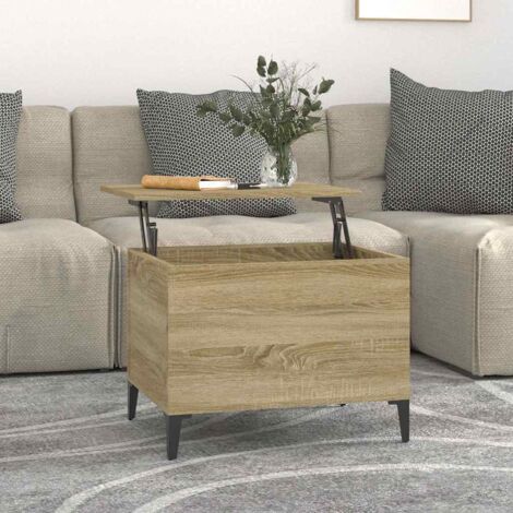 Mesa de centro madera contrachapada roble  60x44,5x45 cm