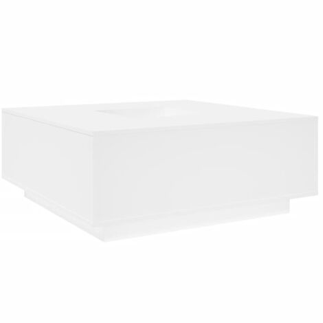 Mesa de centro madera de ingeniería blanca 100x100x40 cm vidaXL