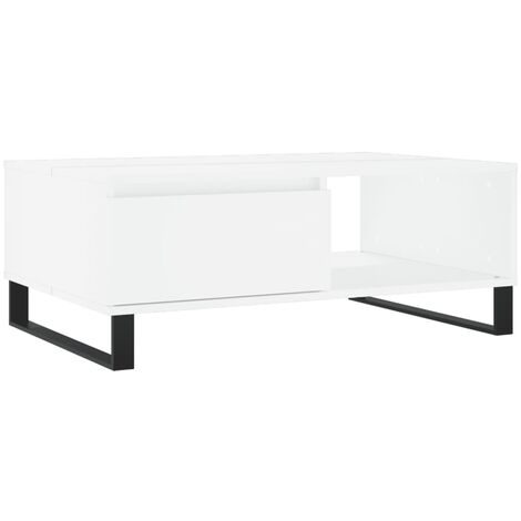 Mesa de centro madera de ingeniería blanco 90x60x35 cm vidaXL